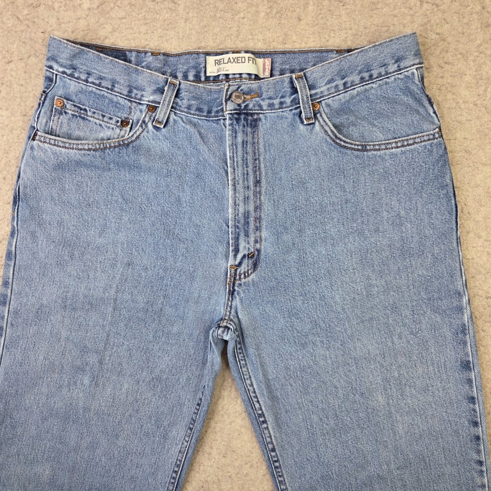Vintage Levi's 550 Jeans Mens 38x30 Relaxed Fit Blue Denim Workwear Biker Y2K
